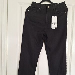 High rise Zara Black Jeans size 36 EUR 4 US‎